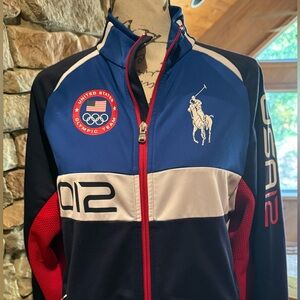 Vintage Polo by Ralph Lauren Men's Performance Jacket - Blue, Red, and White